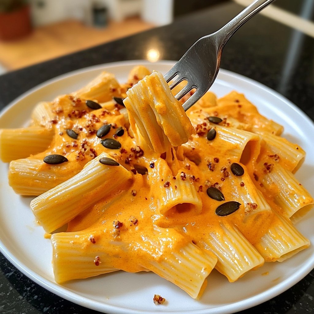 Rigatoni mit Kürbiscreme