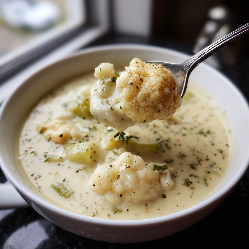 Blumenkohlsuppe mit Sellerie