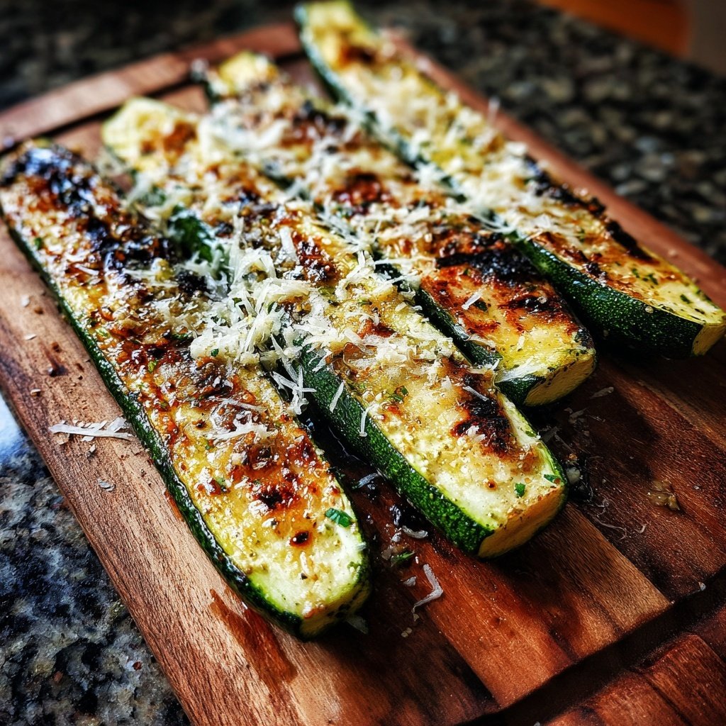 Gegrillte Zucchini Mit Parmesan