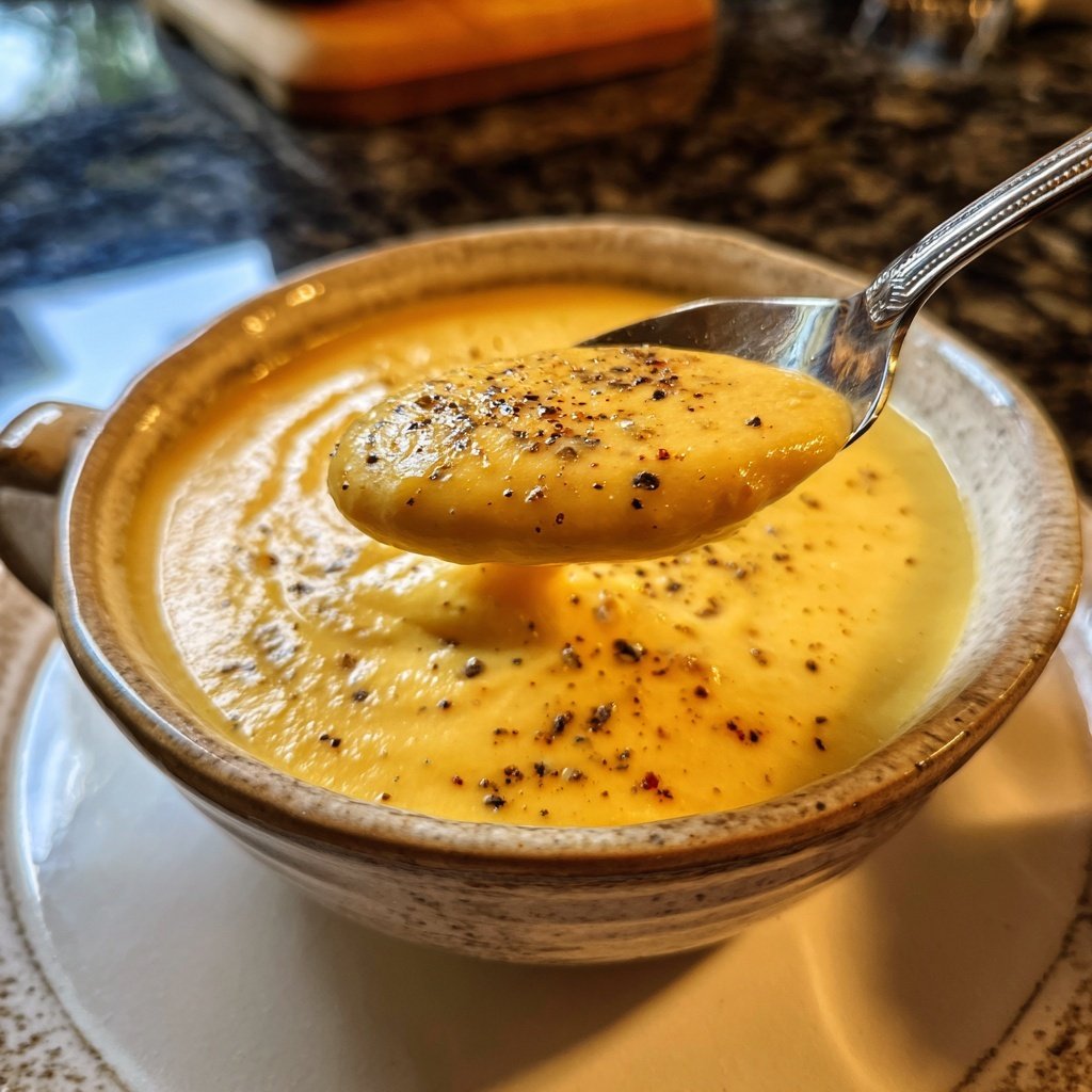 Blumenkohlsuppe mit Pfeffer