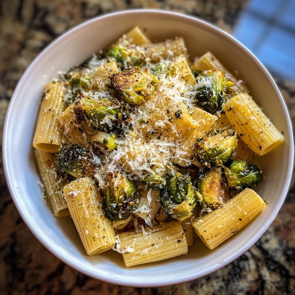 Rigatoni mit Rosenkohl