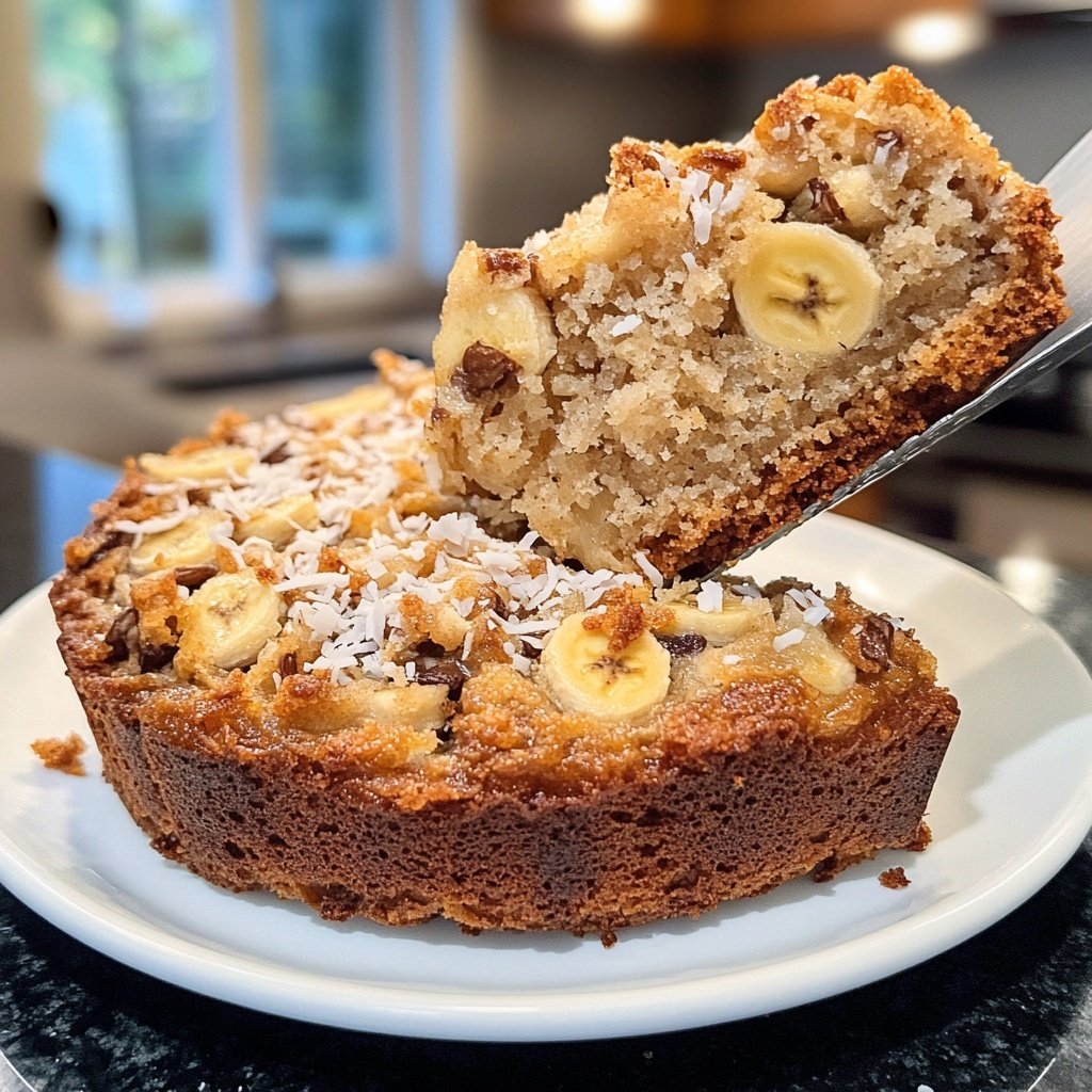 Bananenbrot mit Kokos