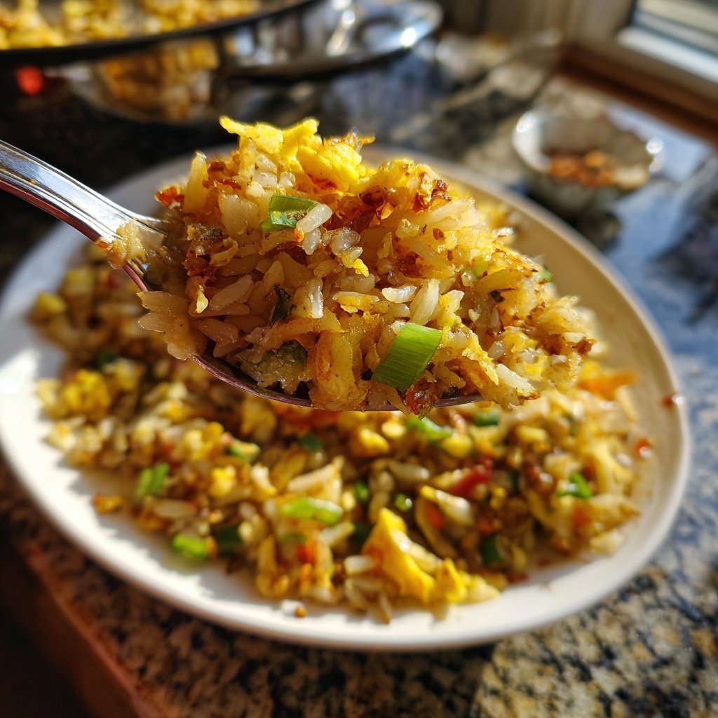 Gebratener Reis mit Ingwer