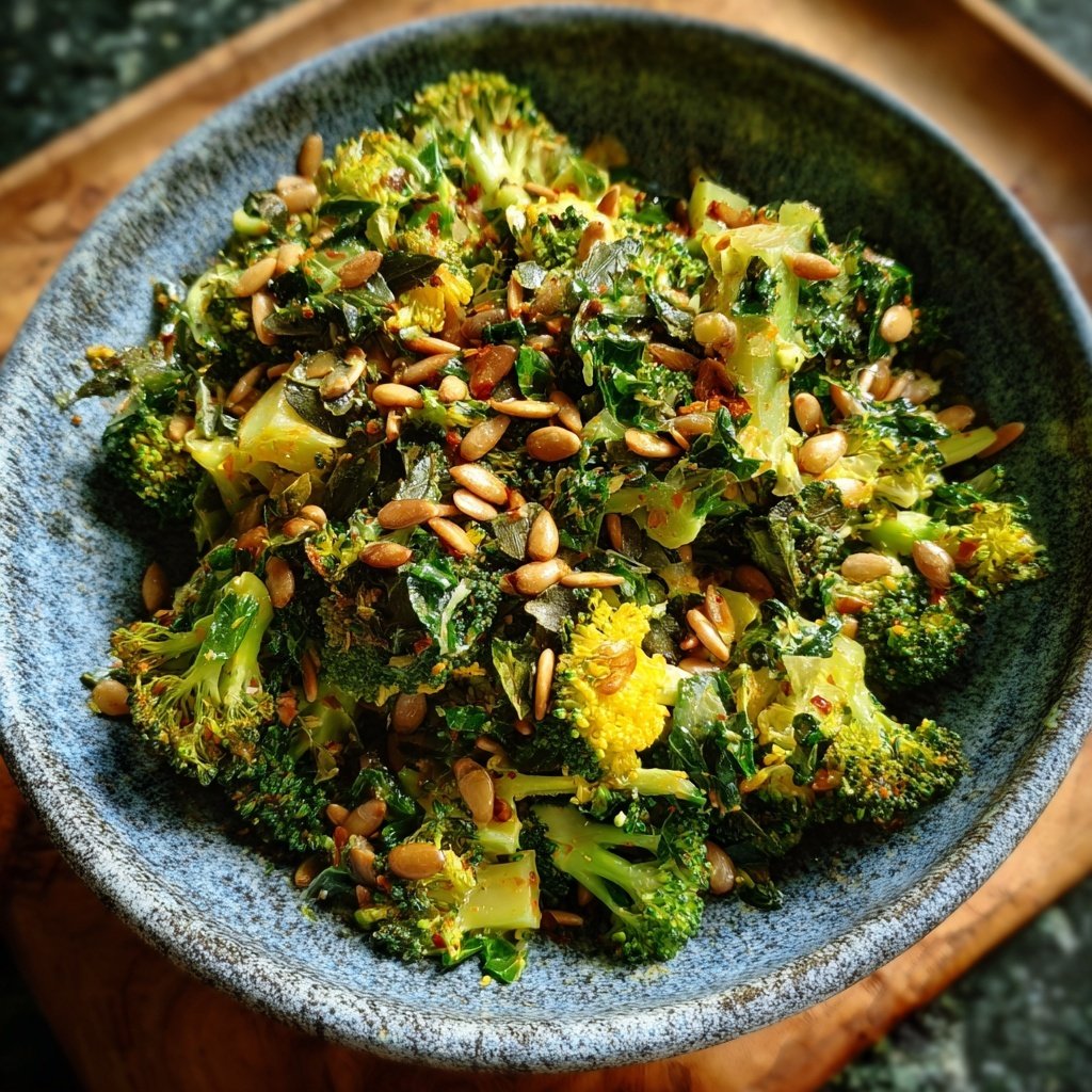 Brokkoli Salat Mit Sonnenblumenkernen