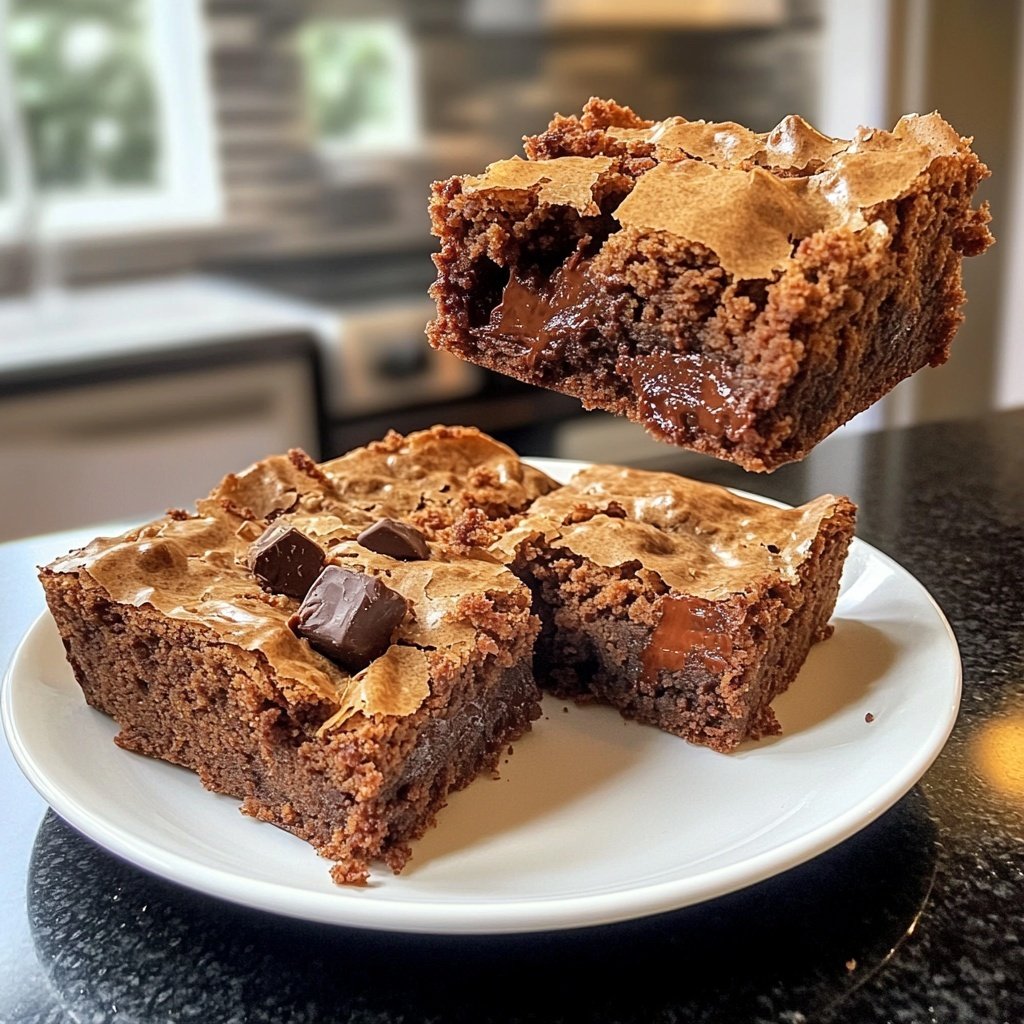 Fudgy Chewy Browkies (Brookies)
