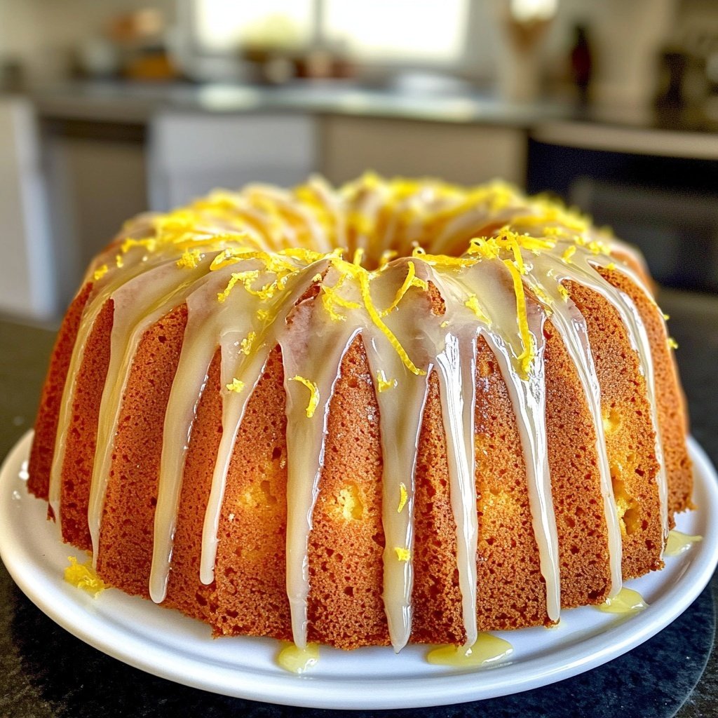 Zitronenkuchen mit Vanille