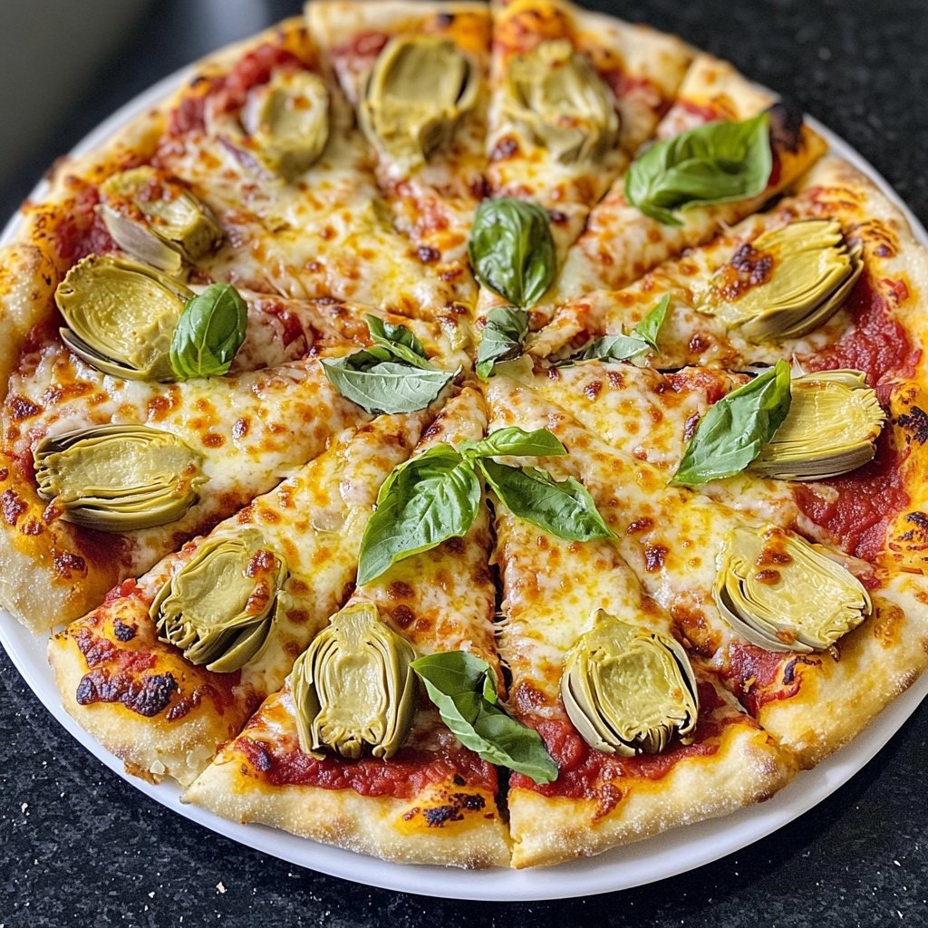 Pizza mit Artischocken